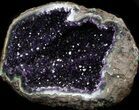 Dark Amethyst Crystal Geode - Top Quality #36907-2